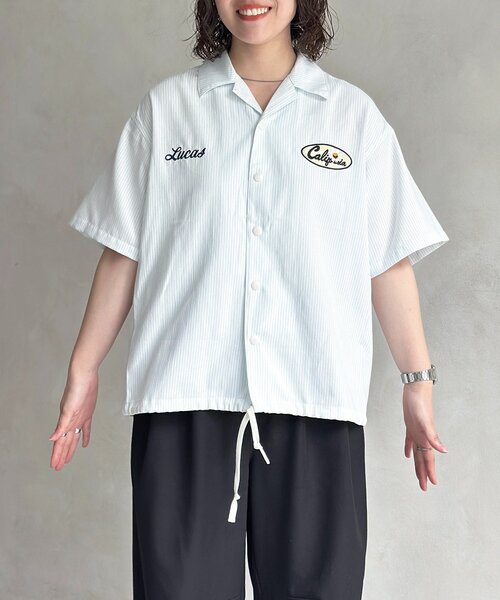 CPCM（シーピーシーエム） シャツ 半袖 バックワッペンコーチシャツ