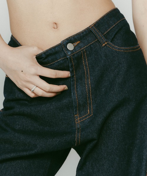 「Knuth Marf」 ブーツカットデニムパンツ S インディゴブルー レディース_画像6