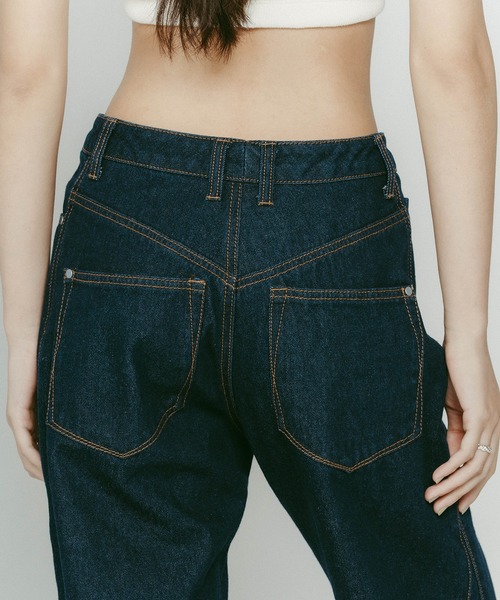 「Knuth Marf」 ブーツカットデニムパンツ S インディゴブルー レディース_画像7