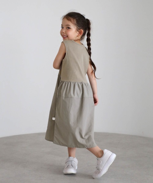 「BONJOUR SAGAN enfant」 「KIDS」ドッキングワンピース 100 ネイビー キッズ_画像9