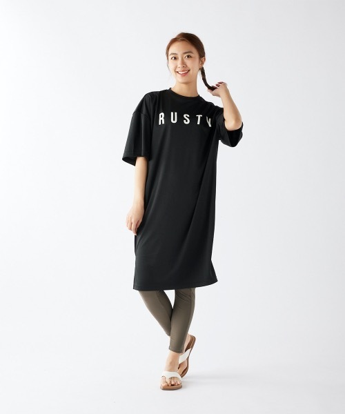 「RUSTY」 半袖Tシャツ LARGE ホワイト レディース_画像4