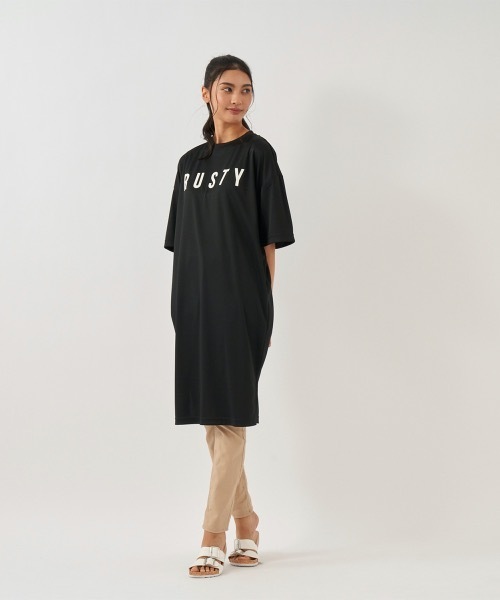 「RUSTY」 半袖Tシャツ LARGE ホワイト レディース_画像9