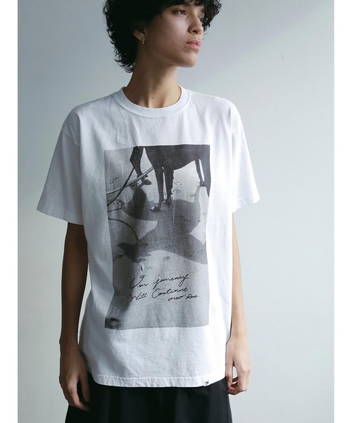 「HER.」 半袖Tシャツ フリー ブラック レディース_画像5