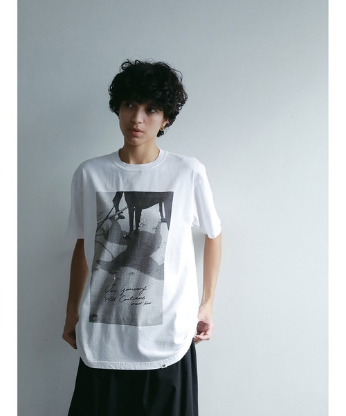 「HER.」 半袖Tシャツ フリー ブラック レディース_画像6