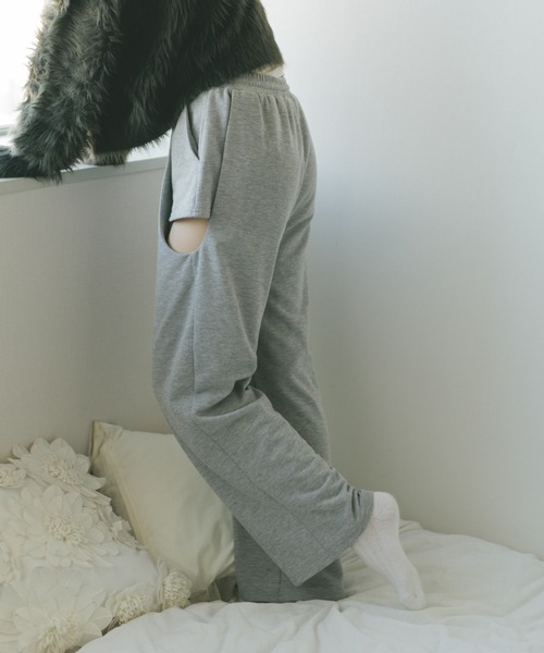 「VANNIE U」 スウェットパンツ M ライトグレー レディース_画像3
