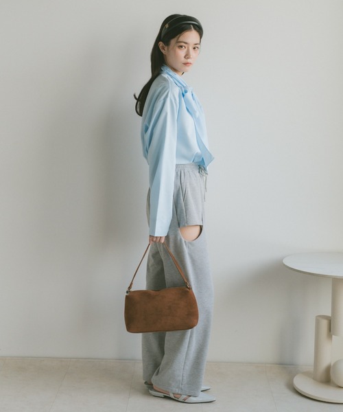 「VANNIE U」 スウェットパンツ M ライトグレー レディース_画像7
