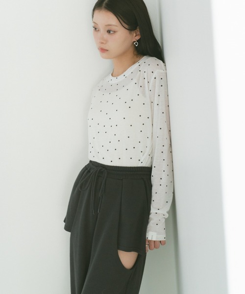 「VANNIE U」 スウェットパンツ M ライトグレー レディース_画像9