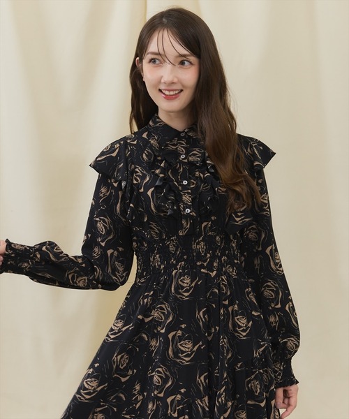 「SWINGLE」 長袖ワンピース FREE ベージュ レディース_画像8