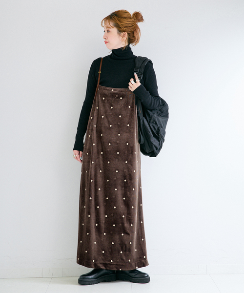 新品　B.C STOCK　刺繍ワンピース B.C STOCK（ベーセーストック） ワンピース 「WEB限定」手洗い可