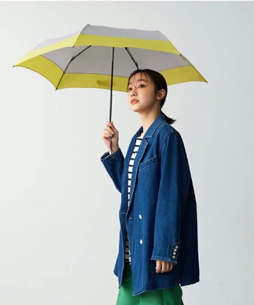 CHILD WOMAN リバティ 折りたたみ日傘 未使用 Dot＆Stripes CHILD WOMAN（ドットアンドストライプス