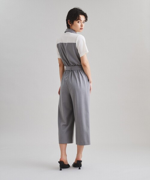【美品】Diagramオールインワン サロペット　サイズ38 （M） Diagram サロペット オーバーオール バイカラーサロペット