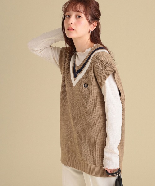 ベスト FRED PERRY × Ray BEAMS / 別注 チルデン ベスト :65953676
