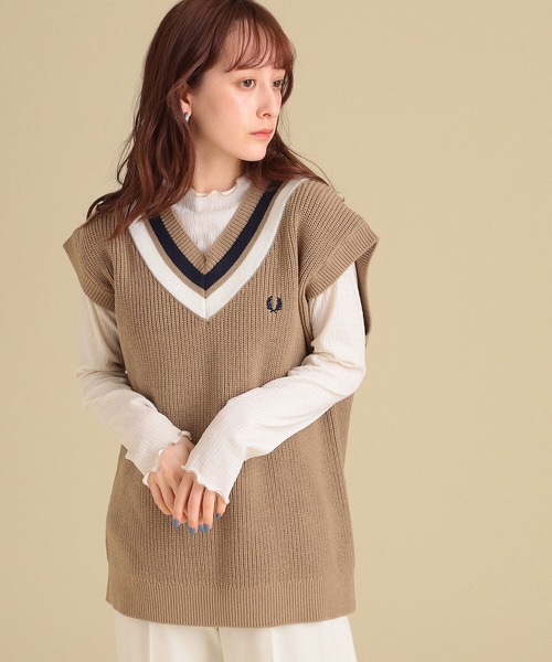 ベスト FRED PERRY × Ray BEAMS / 別注 チルデン ベスト :65953676