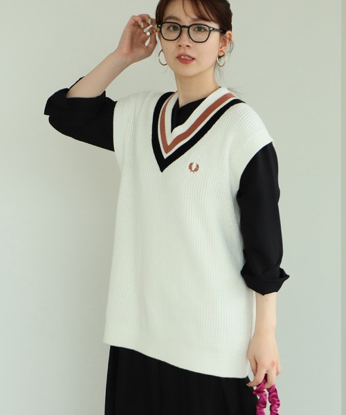 ベスト FRED PERRY × Ray BEAMS / 別注 チルデン ベスト :65953676 ...