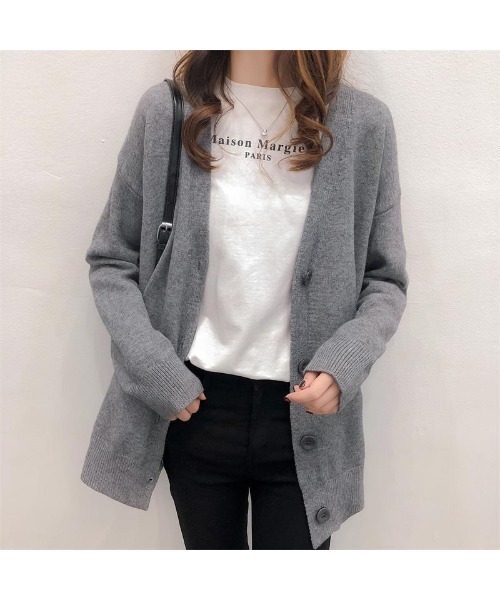 カーディガン ドロップショルダー ニット レディース : ZOZOTOWN