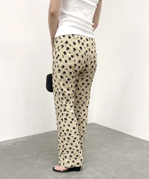 [美品]エディットフォールル ヴィンテージフラワー フレアパンツ ３８ セール】ヴィンテージフラワー フレアーパンツ（その他パンツ