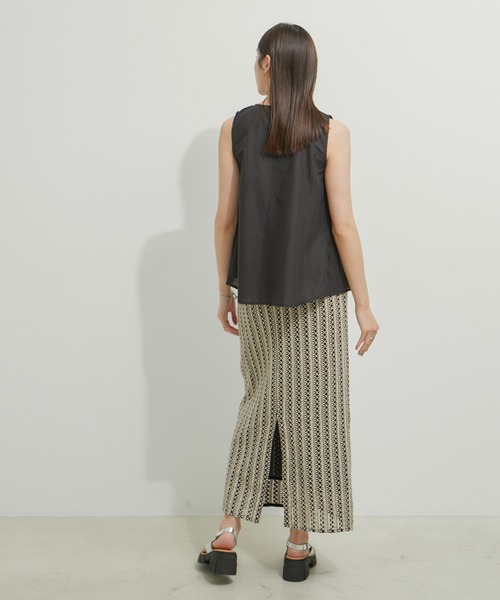 ブラウス シャツ フロントタックノースリーブ レディース LE CERCLE par rope' ブラウス シャツ フロントタック