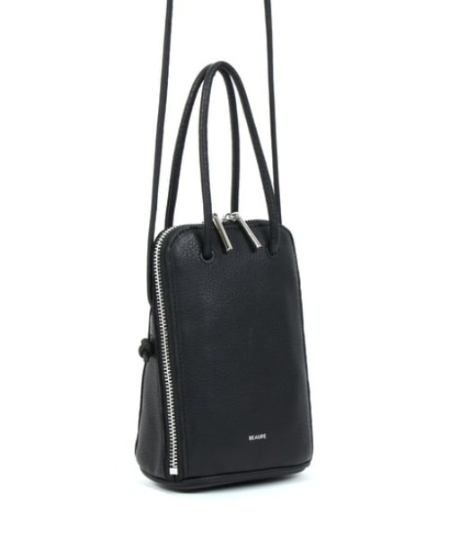 【美品】BEAURE カウレザー ブガッティ型 2WAY ミニショルダー　ビュレ Beau're（ヴュレ） ショルダーバッグ バッグ 「BEAURE/ビュレ