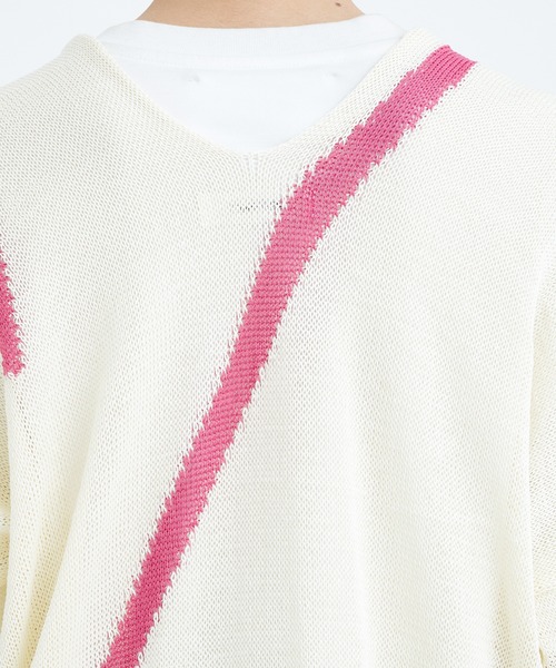 sulvam（サルバム） メンズ ニット 「sulvam/サルバム」カレッジニット