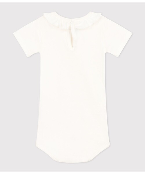 PETIT BATEAU（プチバトー） ベビー服 ロンパース 衿付き半袖ボディ 