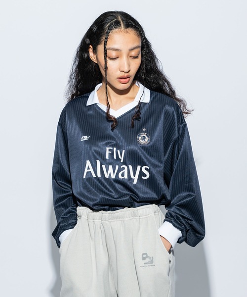 tシャツ re_k by JUNRED / ロングスリーブフットボールゲーム