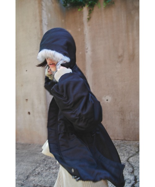 ANOGH ジャケット ブルゾン NYLON TWILL HOOD BLOUSON レディース  