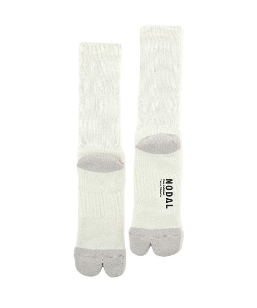 NODAL（ノーダル） 靴下 COTTON LINEN BICOLOR SOCKS コットンリネン