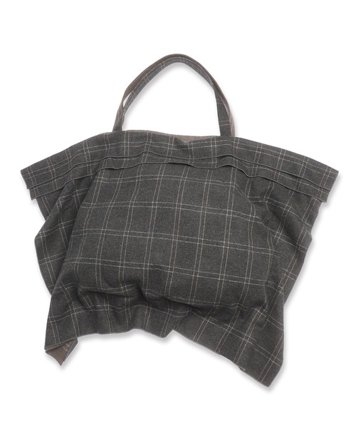 Dulcamara トートバッグ オーバーラップチェックラビオリトートBAG 