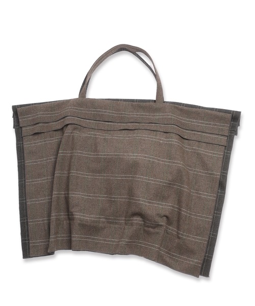 Dulcamara トートバッグ オーバーラップチェックラビオリトートBAG 