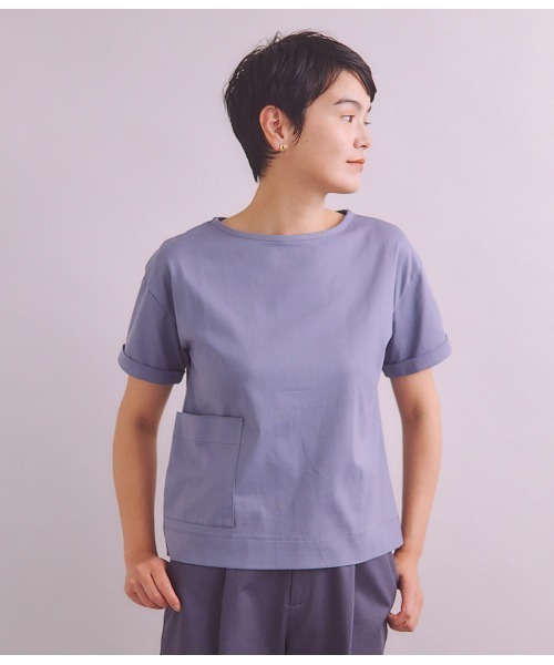 tシャツ Luster Soft Jersey ポケットTシャツ レディース SIPULI tシャツ Luster Soft Jersey ポケットTシャツ レディース
