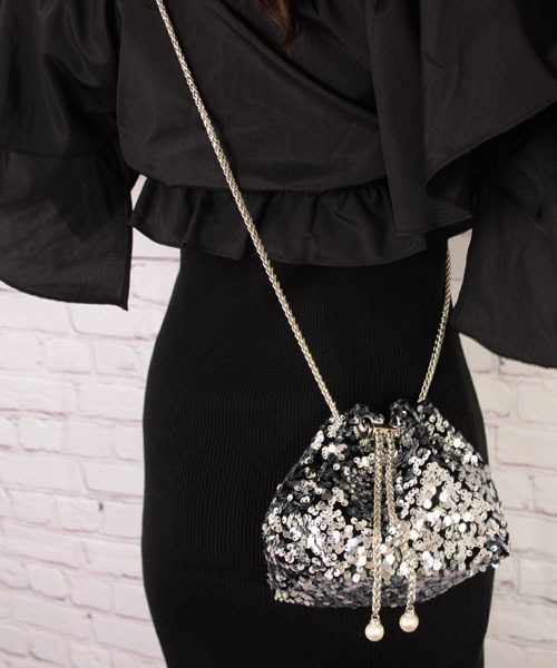Mayree ショルダーバッグ バッグ 「float」キラキラ スパンコール