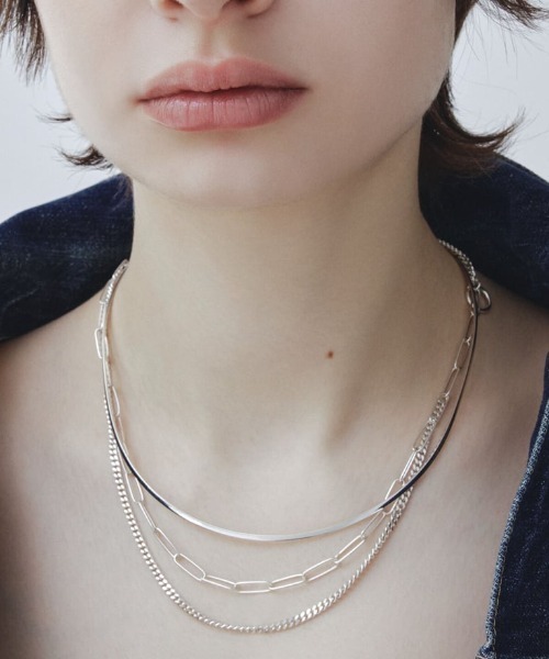 ネックレス 「quip queint」two chain necklace/2チェーン ネックレス レディースの画像