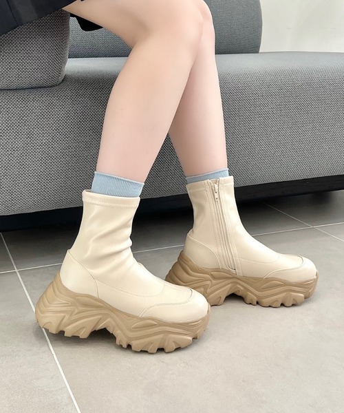 新品　ORiental TRaffic ブーツ　赤 WA ORiental TRaffic ブーツ バックルベルトショートブーツ