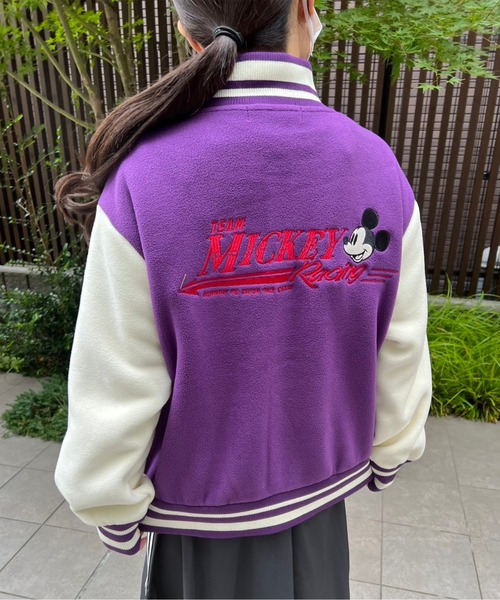 ディズニー　スタジャン　ブルゾン　Disney ブラック　ブルー　レッド　ピンク 1382-2335074300.jpg