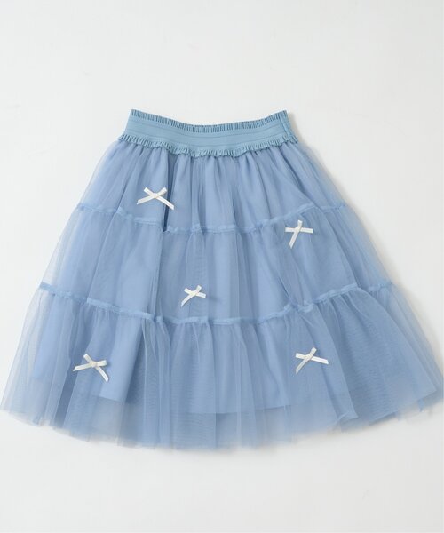 新品タグ付き Bluelea ブルレア ティアードチュールスカート 2/14(FRI)21:00ー Tulle tiered skirt 即納 | Bluelea