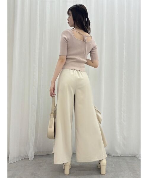 フリルワイドパンツ FRILL WIDE PANTS/フリルワイドパンツ（その他パンツ）｜hugi