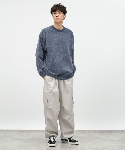 SHISHISHI/PierceⅡ /GRAY LAKOLE（ラコレ） セーター ニット ソフトモールニットプルオーバー