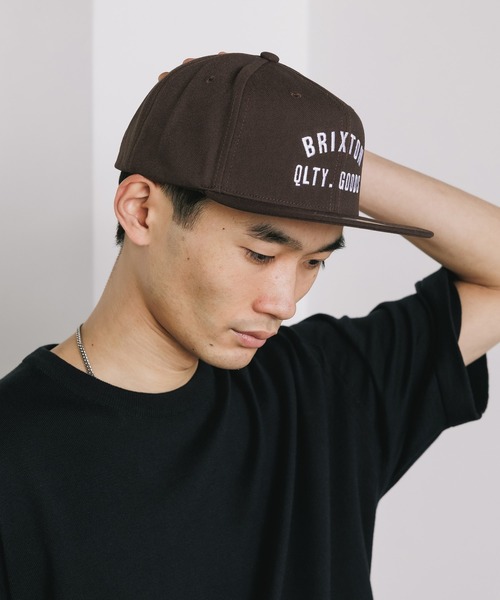 帽子 BRIXTON WOODBURN NETPLUS MP SNPK 11691 Unisex Crest Netplus Snapback in Black – Brixton