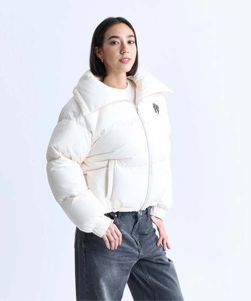 美品　ROXY ロキシー バックプリント ダウンジャケット　M レディース ROXY/ロキシー ジャケット THINKING OF YOU 2024 FALL&WINTER