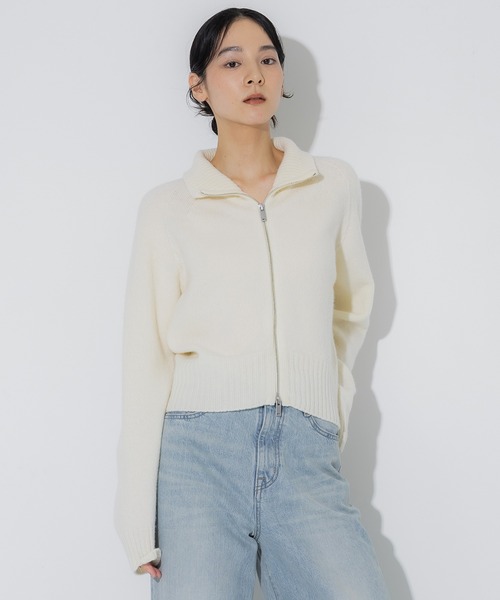ニット セーター 「STUDIOUS/ステュディオス」Cashmere Wool Ds Knit/ニットカーディガン/カシミヤニット レディ STUDIOUS ニット セーター 「STUDIOUS/ステュディオス」Cashmere