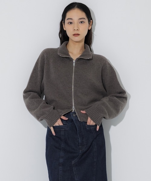 ニット セーター 「STUDIOUS/ステュディオス」Cashmere Wool Ds Knit/ニットカーディガン/カシミヤニット レディ