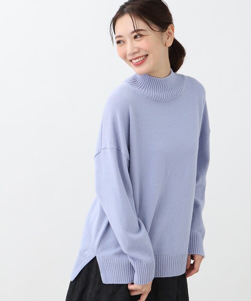 ニット セーター 「春SALE／手洗い可／レイヤードにもおすすめ」プチハイネックニット レディース Reflect ニット セーター 「春SALE／手洗い可／レイヤードにも