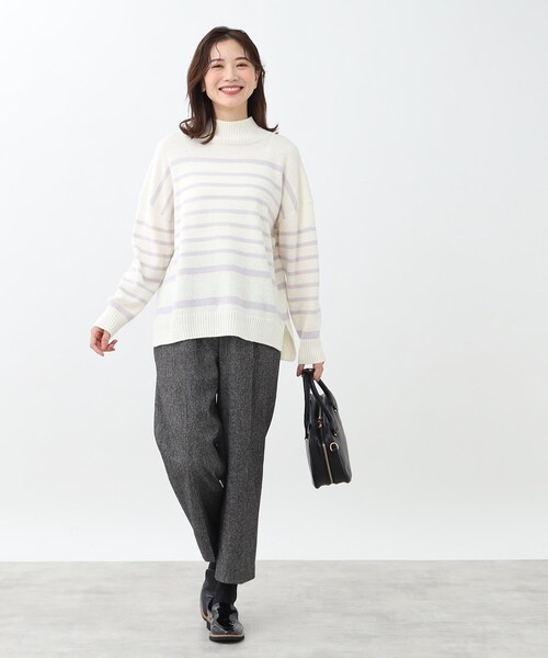 ニット セーター 「春SALE／手洗い可／レイヤードにもおすすめ」プチハイネックニット レディース Reflect ニット セーター 「春SALE／手洗い可／レイヤードにも