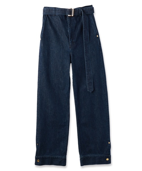 CULLNI ジーンズ Hem Slit Wide Denim Pant with Long Belt