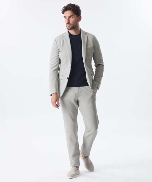 EPOCA UOMOグレー テーラードジャケット EPOCA UOMO（エポカ ウォモ） テーラードジャケット 50 ライトグレー