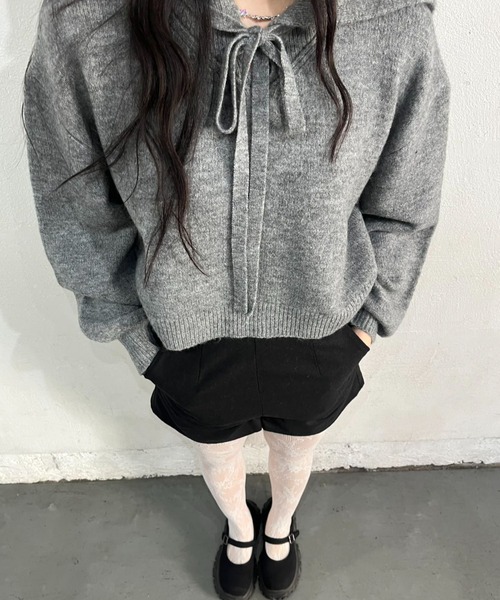 hugi ニット セーター SAILOR KNIT/セーラーニット レディース