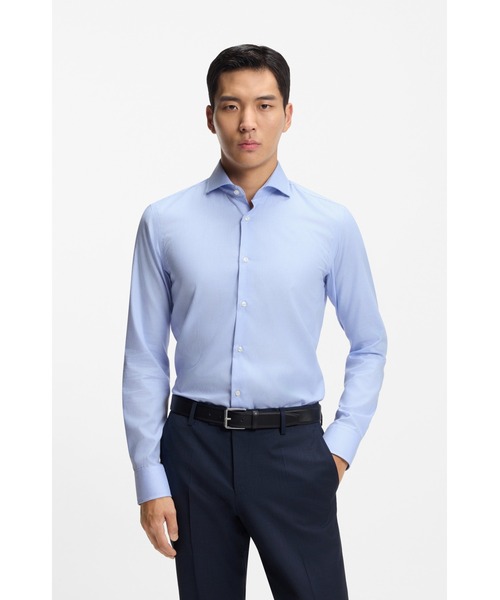 BOSS（HUGO BOSS） シャツ スリムフィットシャツ マイクロパターン