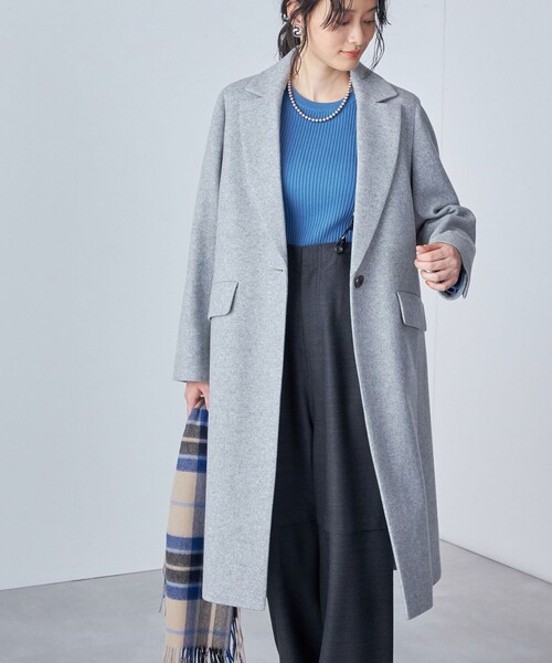 SHIPS（シップス） チェスターコート 38 グレー レディース : ZOZOTOWN