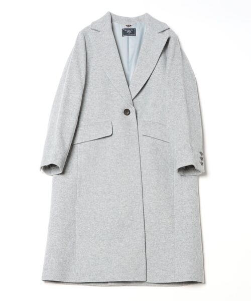 SHIPS　チェスターコート　サイズ38　シップス SHIPS（シップス） チェスターコート 38 グレー レディース : ZOZOTOWN