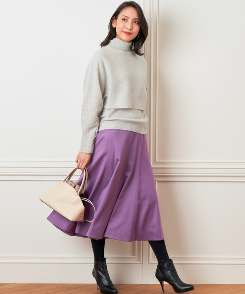 ANAYI（アナイ） フレアスカート 38 ホワイト レディース : ZOZOTOWN